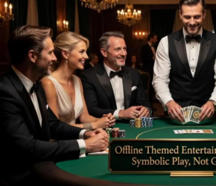 Profesjonalny krupier prowadzący rozgrywkę pokerową podczas eventu